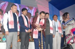Minister for Transport, Industries & Commerce, CM Patowary lays foundation stone of Inter State Bus Terminus at Tezpur