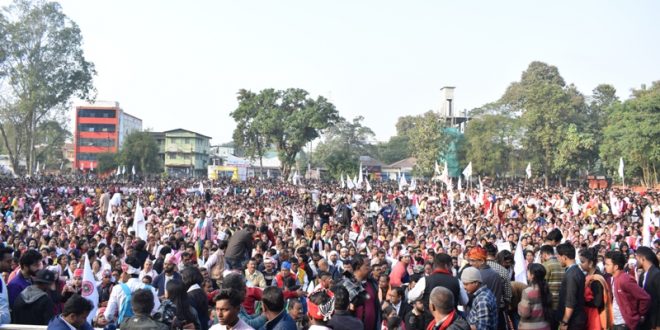 Ganaxamabak protest against CAA in Tezpur