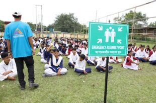 Great Assam School Shakeout Program conducted at schools of sonitpur district