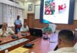Sonitpur DC Ananda Kumar Das, MLA Prithiraj Rava, and officials attending the Tezpur Litchi meeting in the conference hall.