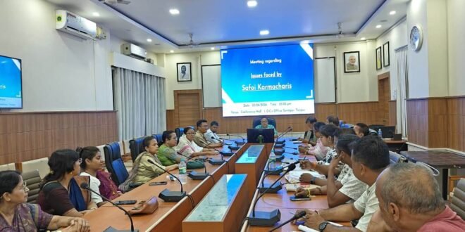 District Commissioner Chairs Welfare Meeting with Harijan Majdoor Union