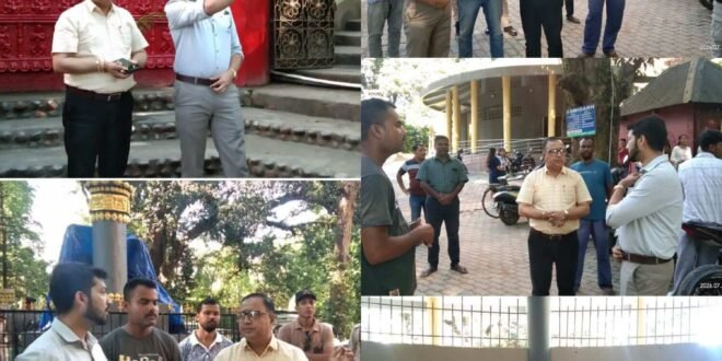 Sonitpur District Commissioner Inspects Historic Harjara Varman Inscription Site and Agnigarh Park