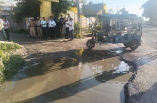 District Commissioner Inspects Road in Front of Nikamul Satra, Tezpur